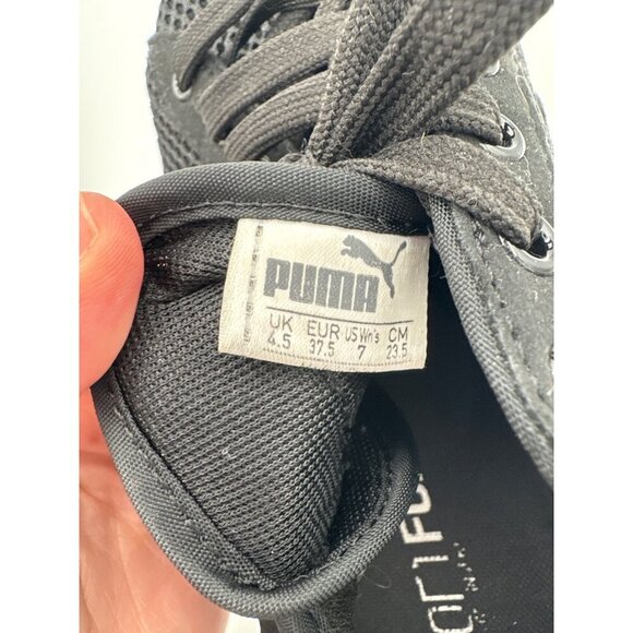Puma Womens Mesh Sneakers Size 7 Black & White - Picture 6 of 6